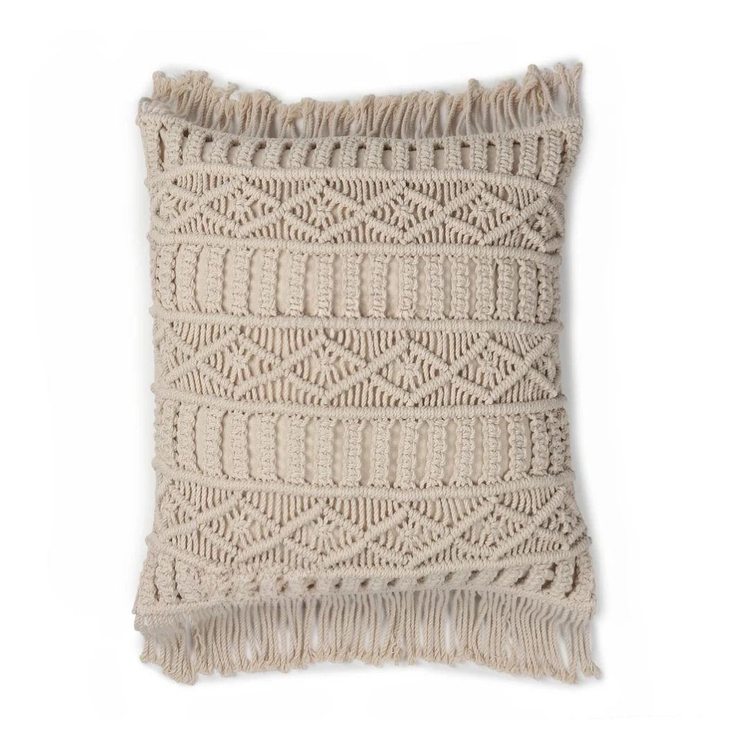 Artisanal Macrame Cushion Sleeve